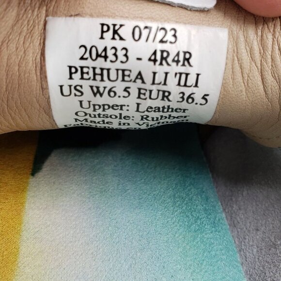 Olukai Pehuea Li 'Ili Sneaker Womens 6.5 White Leather Convertible - Picture 10 of 10